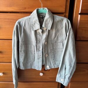 NWT BlankNYC Tweed Aqua Green Jacket Size XS